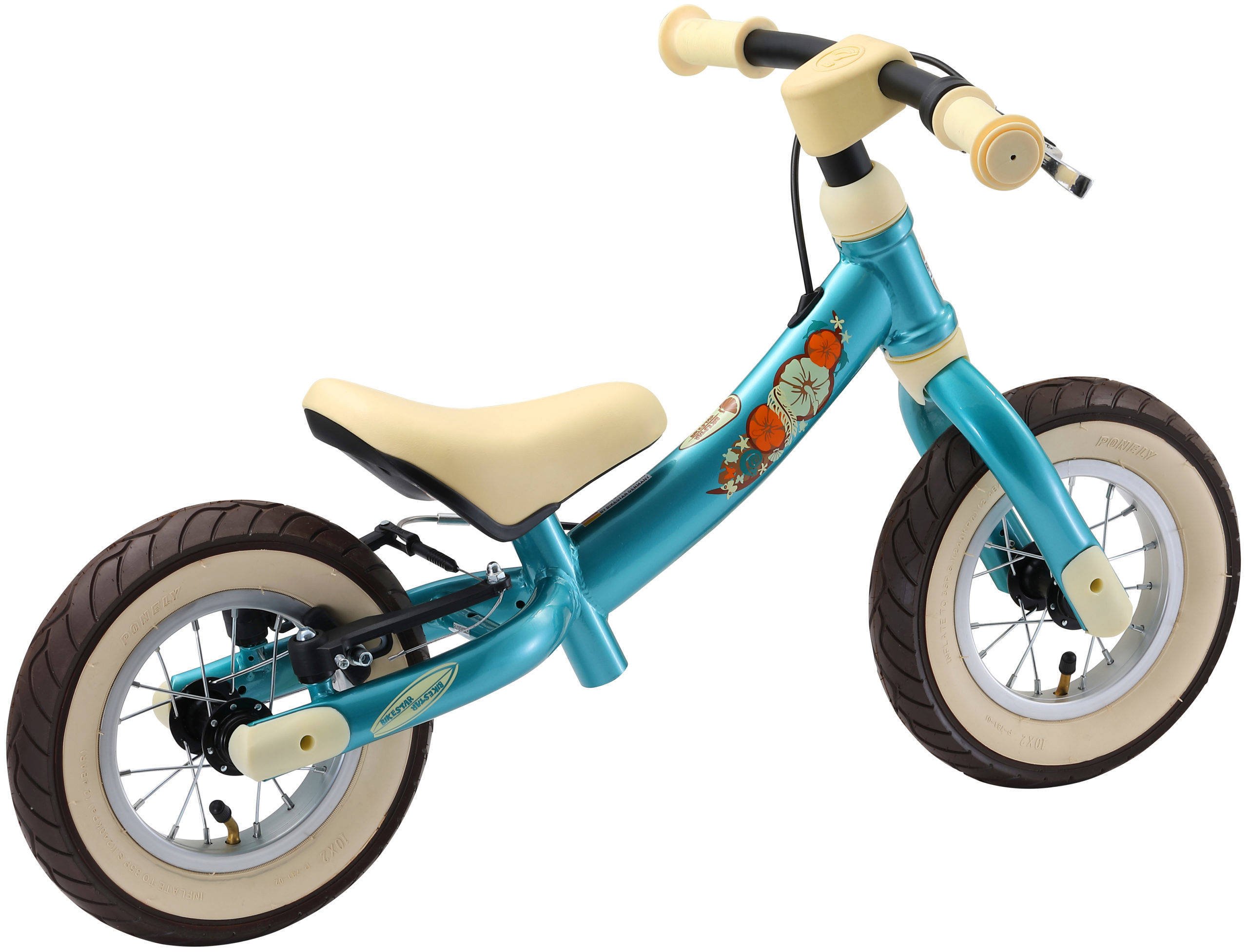 BikeStar Sport, 2 In 1 Meegroei Loopfiets, 10 Inch, Turquoise | Wehkamp