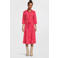 ONLY blousejurk ONLCODY met panterprint en ceintuur rood/roze