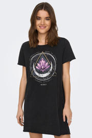 thumbnail: ONLY T-shirtjurk ONLLUCY met printopdruk zwart