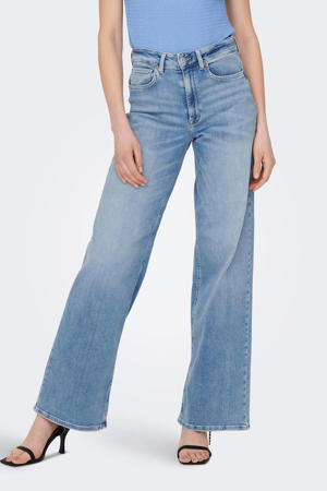 high waist wide leg jeans ONLMADISON light blue denim