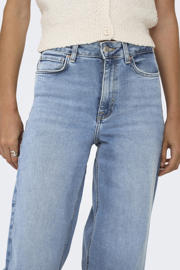 thumbnail: ONLY high waist wide leg jeans ONLMADISON light blue denim