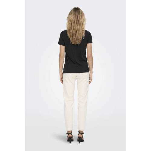 ONLY T-shirt ONLLUCY met printopdruk zwart afbeelding