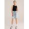 WE Fashion ribgebreide  top zwart