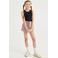 WE Fashion ribgebreide  top donkerblauw