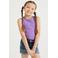 WE Fashion ribgebreide  top paars