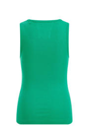 Wrap top - katoen stretch- appel groen main image 0