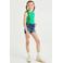 WE Fashion ribgebreide  top groen