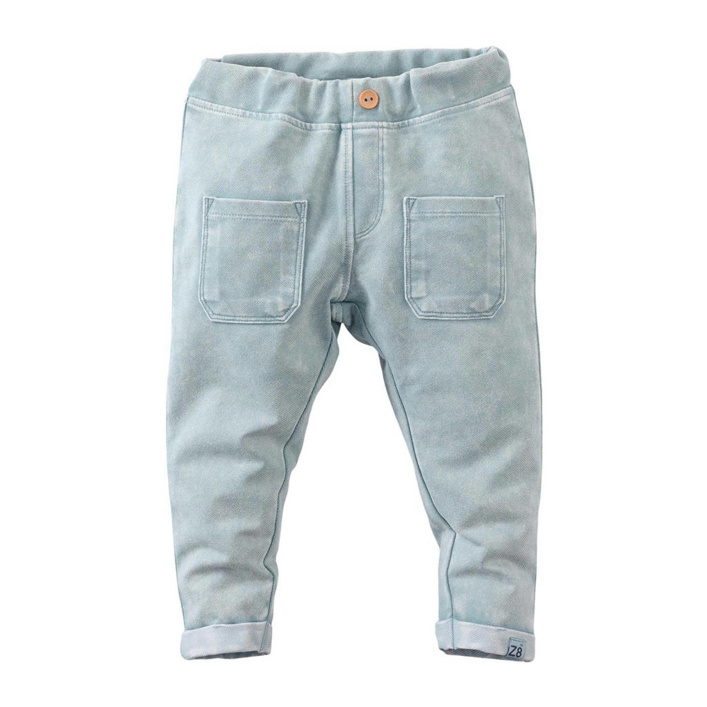 Lichtblauwe jongens en meisjes Z8 regular fit broek Jean van stretchkatoen 