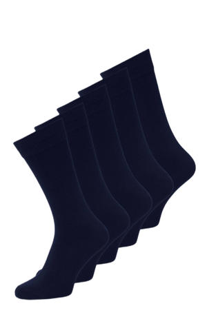 sokken JACJENS - donkerblauw (set van 5)