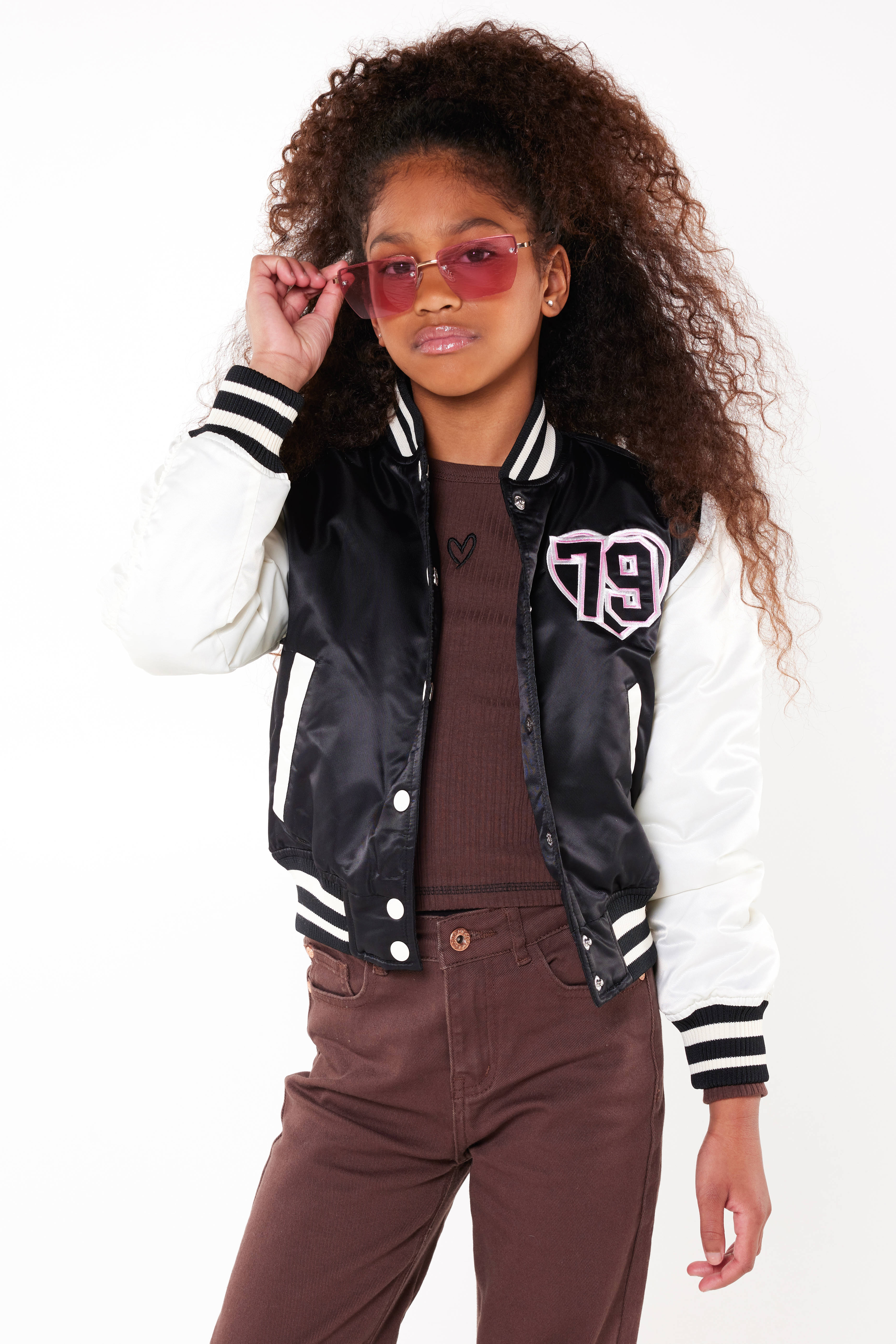 CoolCat Junior baseball jacket zomer Jenny zwart wehkamp