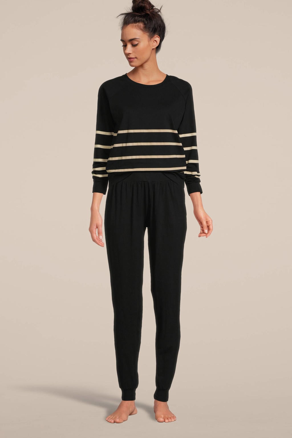 Dreamcovers pyjama set zwart/ecru