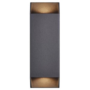 wandlamp buiten Nico - rechthoek - zwart