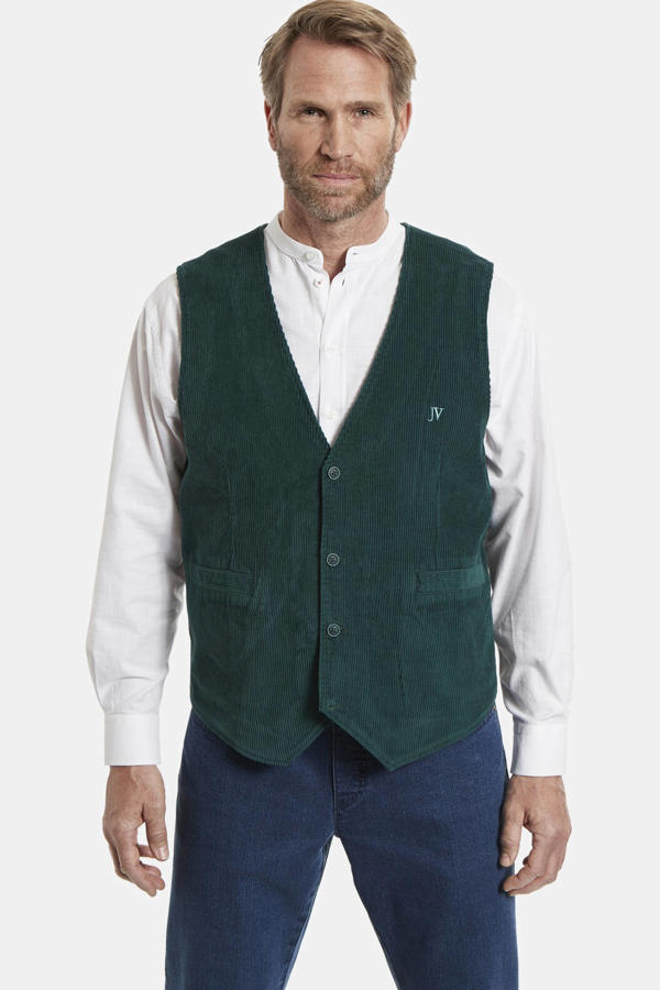 HISDERN Geruit Herenvest Formeel Casual Katoenen Vest met Zakken voor Bruiloften Geel XL