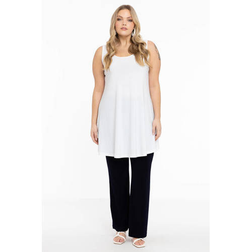 YOEK singlet van travelstof DOLCE wit afbeelding