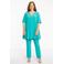 YOEK tuniek DOLCE van travelstof turquoise