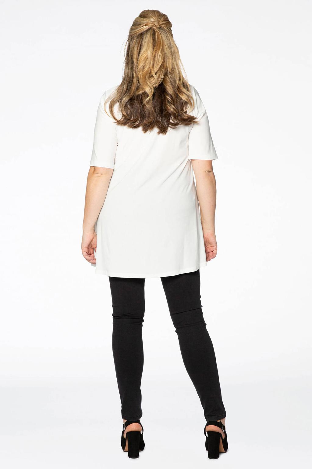 YOEK T-shirt DOLCE van travelstof wit
