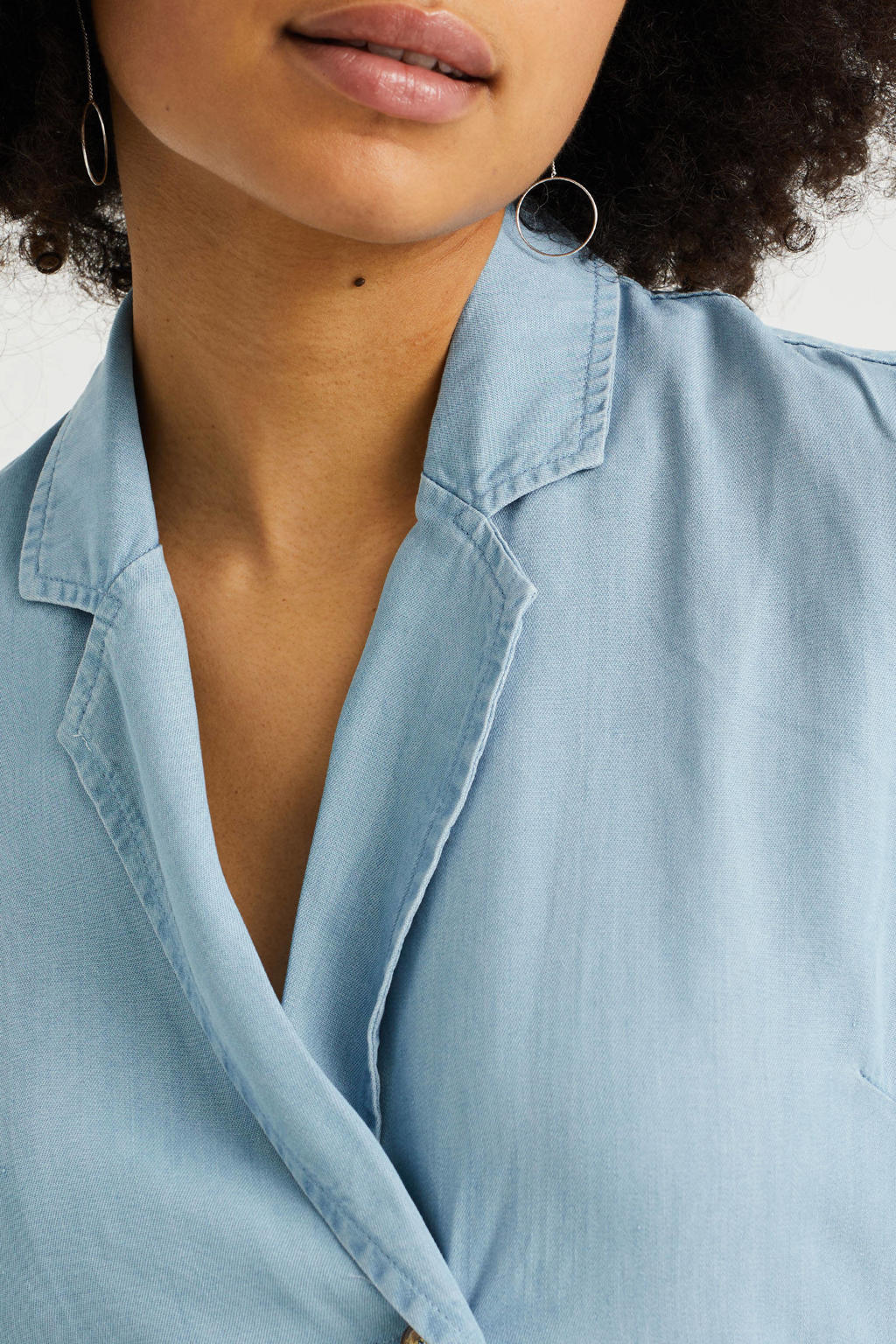 WE Fashion jumpsuit light blue denim wehkamp