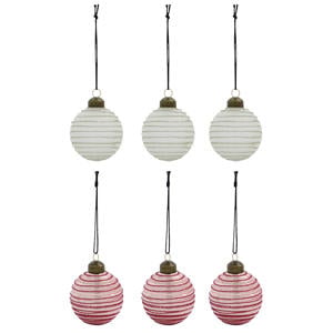 kerstbal Lolli (set van 6) (ø6 cm)