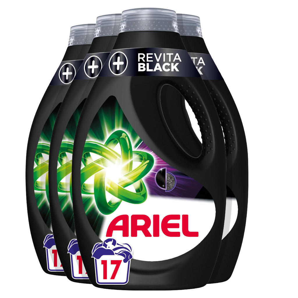 Ariel vloeibaar wasmiddel + Revitablack - voor de zwarte was - 4 x 17 wasbeurten - 68 wasbeurten