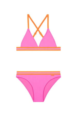 triangel bikini Luna roze/oranje