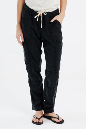 cropped regular fit broek PRTLEAF  zwart