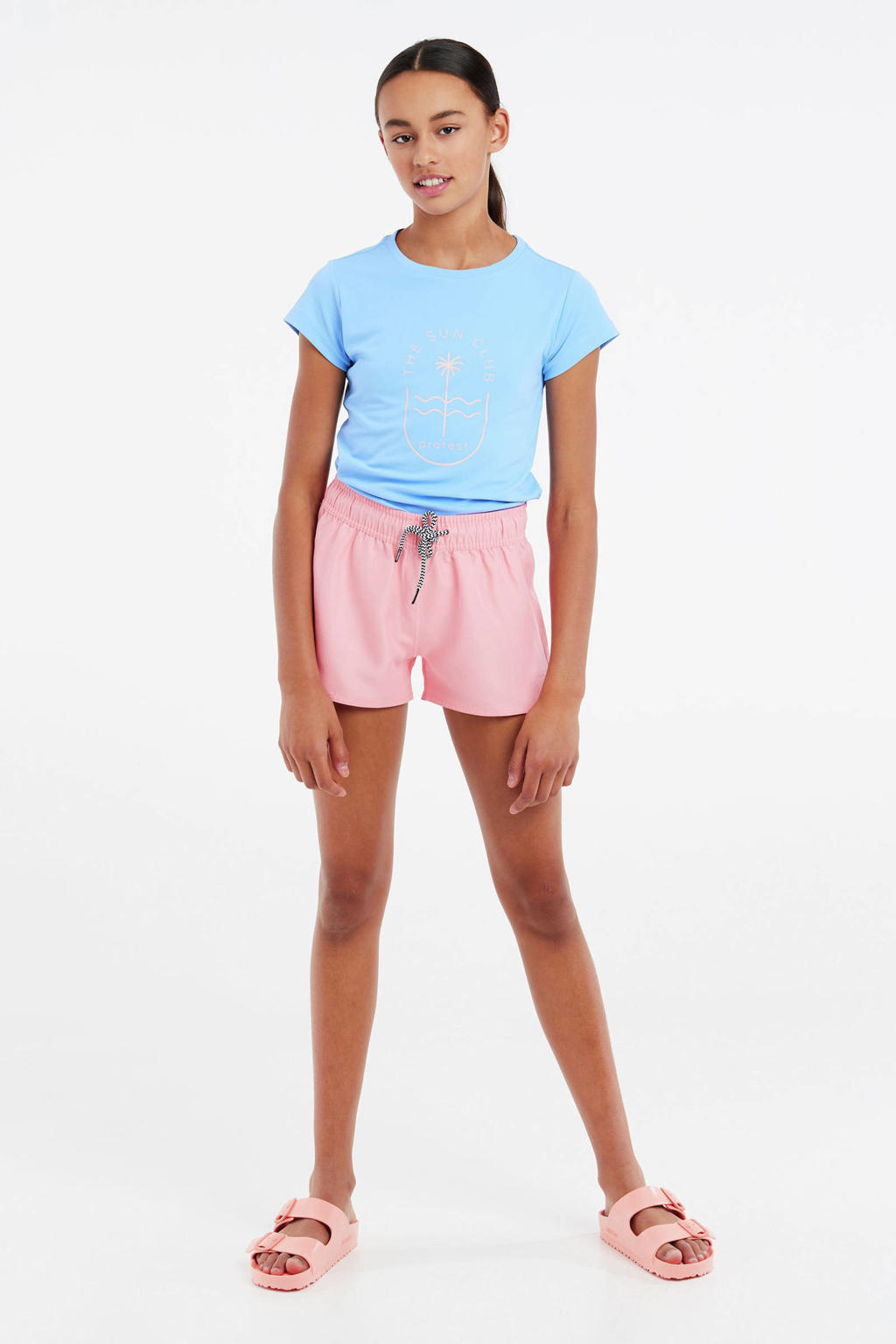 Protest strandshort PRTEVI JR roze