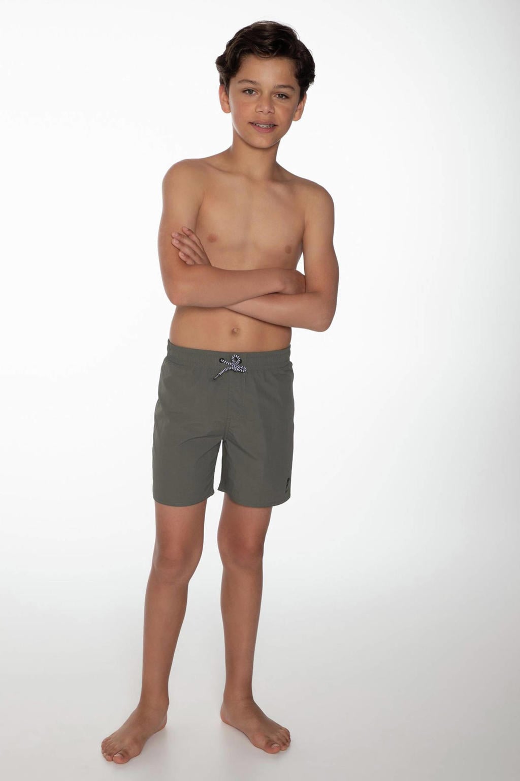 Protest zwemshort CULTURE JR donkergroen