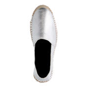 thumbnail: Manfield leren espadrilles zilver