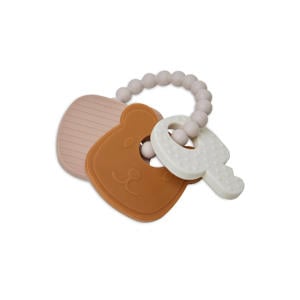 siliconen bijtring sleutelbos - Teddy Bear