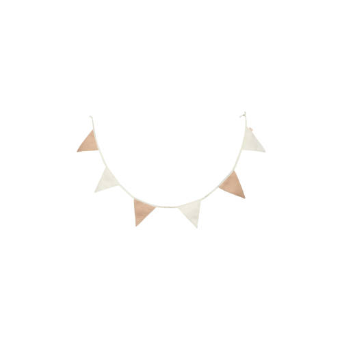 Jollein stoffen vlaggenlijn 200x17cm Party Collection - Biscuit/Ivory afbeelding