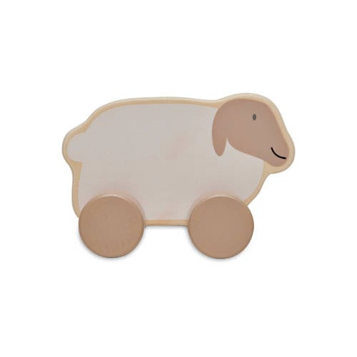 Jollein Houten speelgoedauto 11x9x6 cm Farm Lamb afbeelding