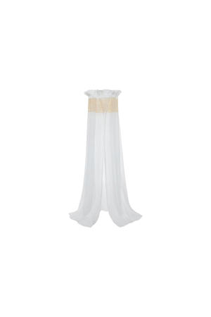 vintage sluier 155 cm Boho Lace Ivory