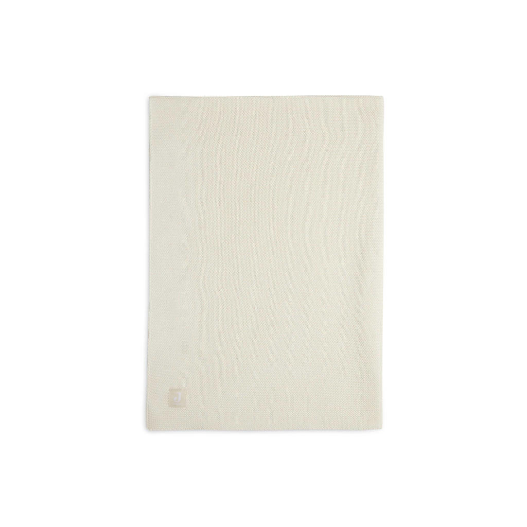 Jollein baby wiegdeken 75x100 cm Basic Knit Ivory
