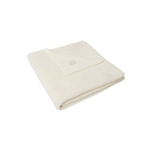 Jollein baby wiegdeken 75x100 cm Basic Knit Ivory afbeelding