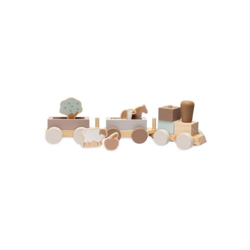 Jollein Houten speelgoedtrein 45x12 cm Farm afbeelding