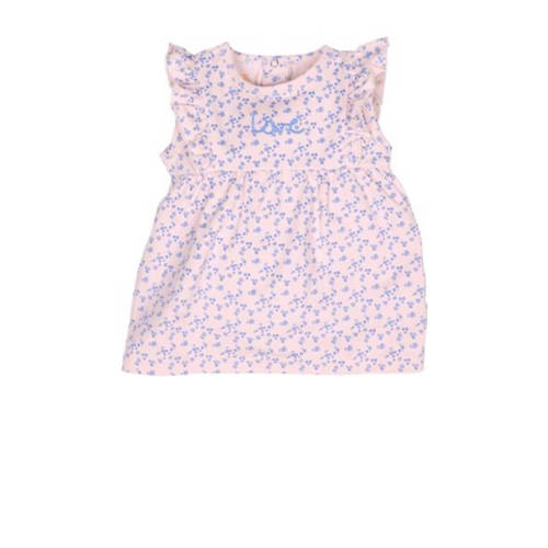 BESS gebloemde baby jurk roze/blauw