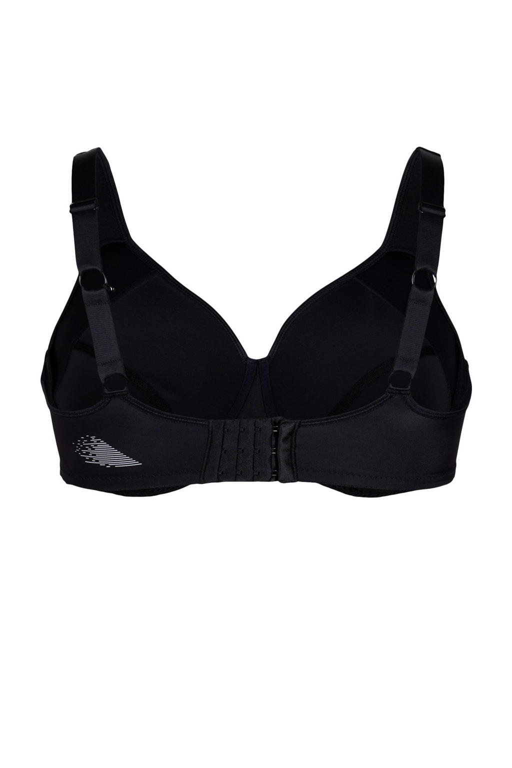 ACTIVE By Zizzi level 2 Plus Size sportbh ACORE zwart