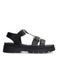 Sacha leren sandalen zwart