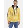 Jan Vanderstorm sweatvest RODERICH Plus Size met printopdruk geel