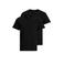 JACK & JONES ondershirt JACBASIC (set van 2) zwart