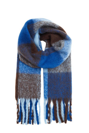 geruite sjaal AGGE blauw