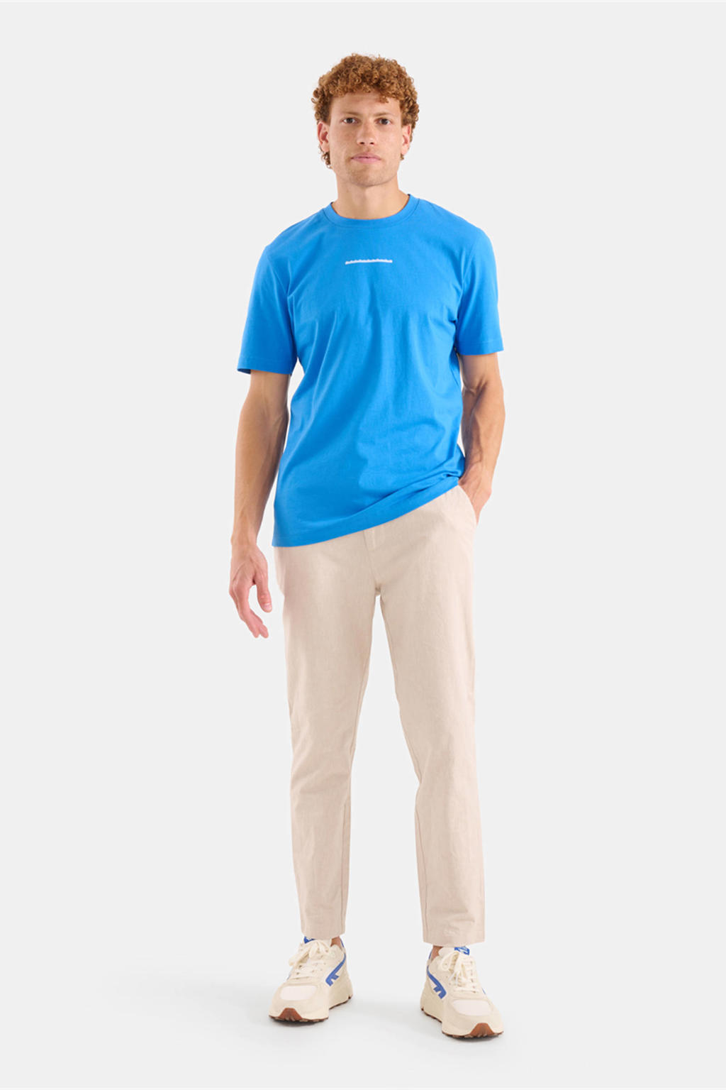 FG Essential linnen broek - Beige