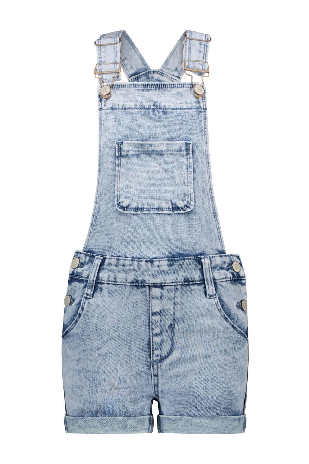 Mens Verontruste Jean Shorts Brace Bib Overalls Korte