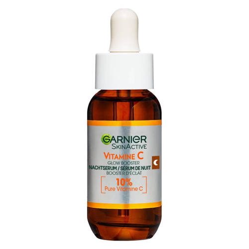 Garnier Skinactive 10% Pure Vitamine C* Anti-Pigmentvlekken Hyaluronzuur nachtserum - 30 ml afbeelding