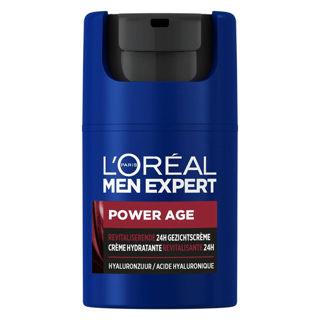 L'Oréal Paris Men Expert Power Age Revitaliserende 24H Hyaluronzuur gezichtscrème- 50 ml