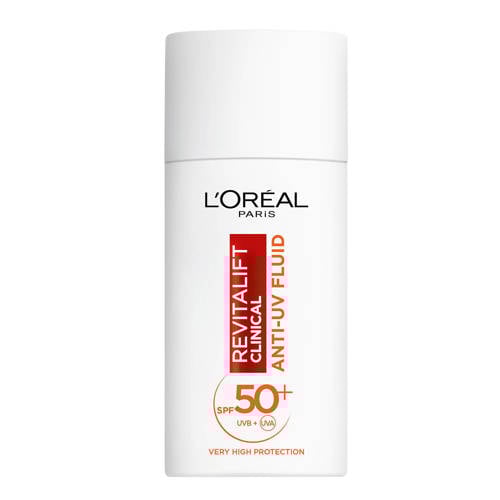 Wehkamp L'Oréal Paris Clinical Anti-UV Fluid met Vitamine C* zonnebrand - SPF 50 - 50 ml aanbieding