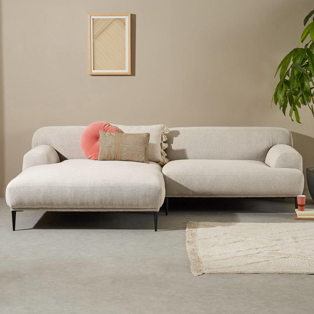 NOUS Living hoekbank links Amina - beige