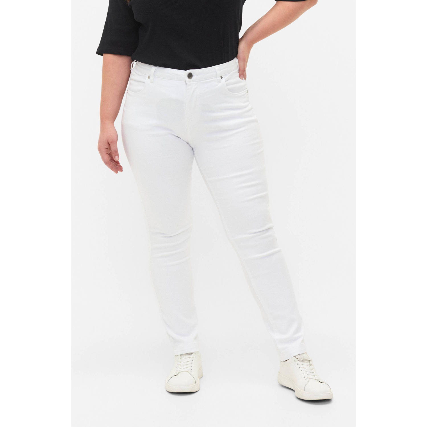 Zizzi slim fit jeans EMILY wit