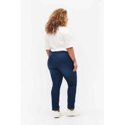Zizzi slim fit jeans EMILY dark blue denim afbeelding