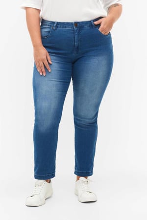 high waist slim fit jeans EMILY light blue denim
